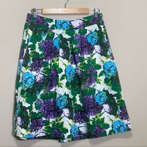 Ann Taylor Floral Flare Skirt